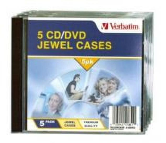 Verbatim CD/DVD Jewel Cases 1discs Transparent