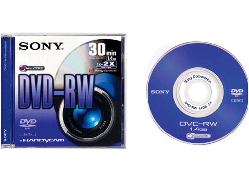 Sony DMW30S2 1.4ГБ DVD-RW 1шт чистый DVD