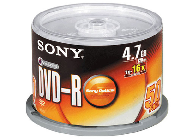 Sony 50DMR47S3 4.7ГБ DVD-R 50шт чистый DVD