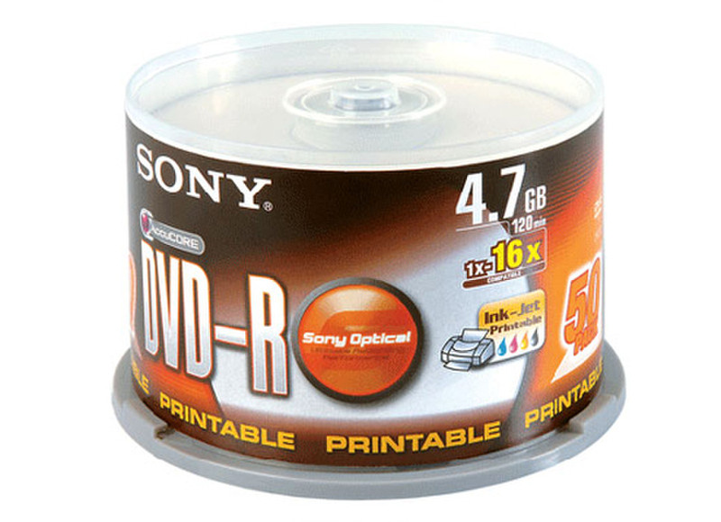 Sony 50DMR47SP3 4.7ГБ DVD-R 50шт чистый DVD