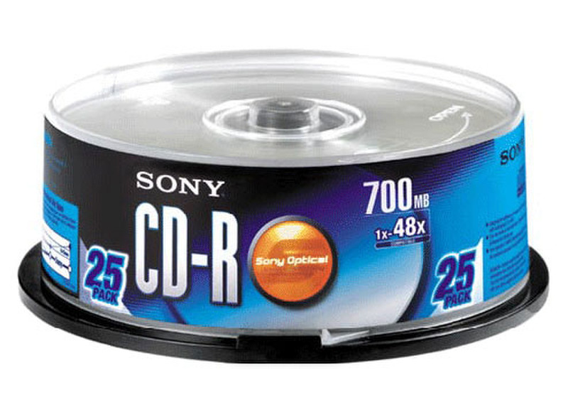 Sony 25CDQ80S1 CD-R 700МБ 25шт чистые CD