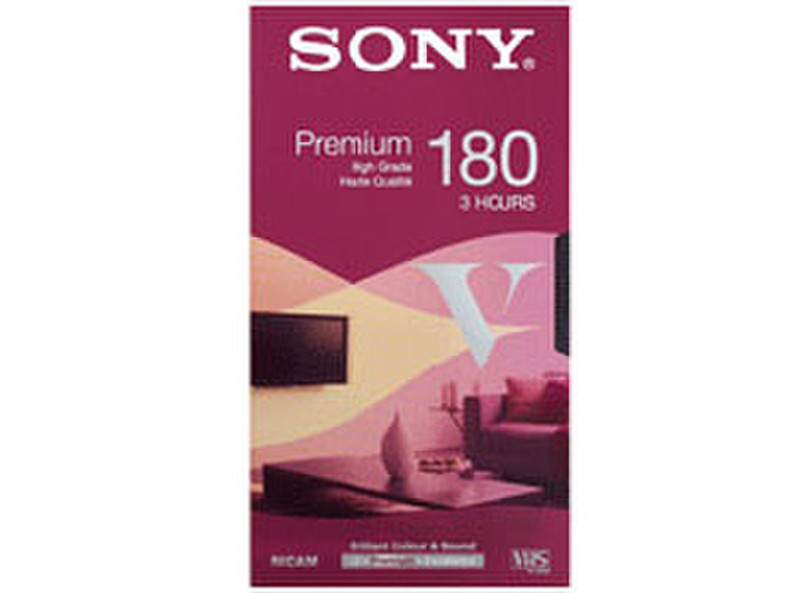 Sony VHS Tape Video Media Video сassette 180мин 1шт
