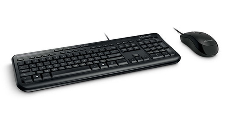 Microsoft Wired Desktop 600 USB QWERTY Черный клавиатура
