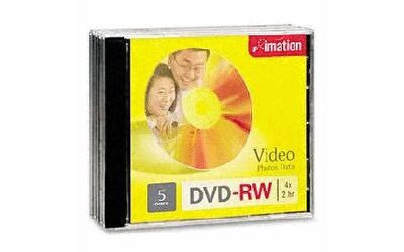 Imation DVD-RW 4x 4.7GB, 5pk Jewel Case 4.7ГБ DVD-RW 5шт