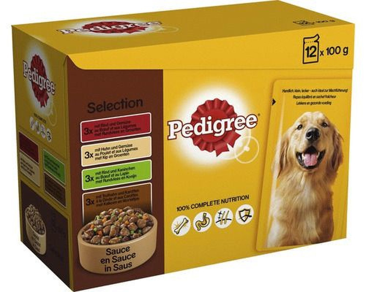 Pedigree 348488 Poultry 100g Adult dogs moist food