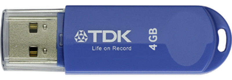 Imation TDK Life on Record Trans-It Mini, 4GB 4ГБ USB 2.0 Тип -A Синий USB флеш накопитель