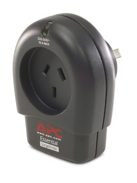 APC Essential SurgeArrest 1 outlet / Phone Protection 230V Australia 1AC outlet(s) 230V Black surge protector