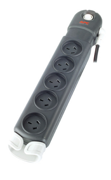 APC Essential SurgeArrest 5 outlets 230V Australia 5AC outlet(s) 230V 1.83m Black surge protector