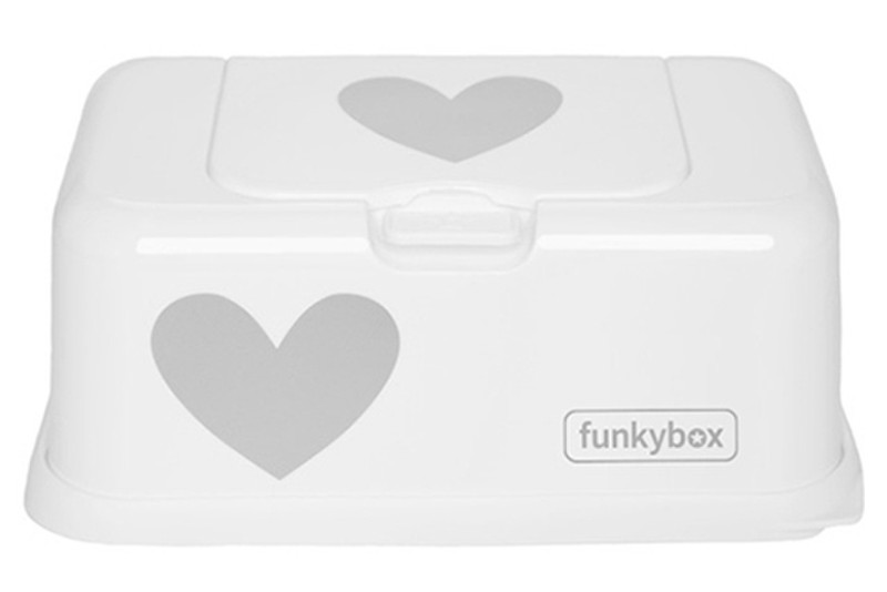 Funkybox White Grey Star Серый, Белый диспенсер для детских влажных салфеток