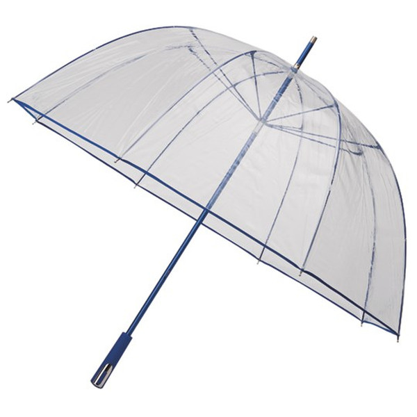 IMPLIVA RD-2-8057 Blau Fiberglas PVC Full-sized Rain umbrella Regenschirm