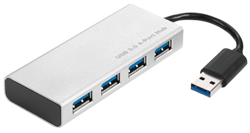 2-Power HUB0106A USB 3.0 (3.1 Gen 1) Type-A 5000Mbit/s Aluminium interface hub