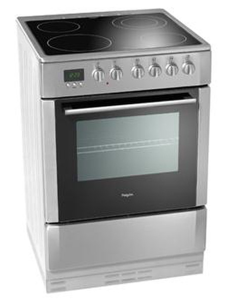 Pelgrim PF6164RVS Freestanding Ceramic Silver cooker