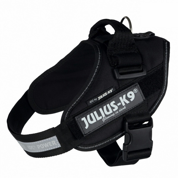 Julius-K9 14841 M-L Black Dog Vest harness pet harness
