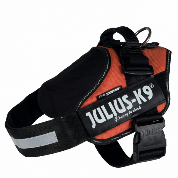 Julius-K9 14859 L Black,Orange Dog Vest harness pet harness