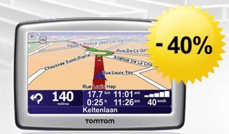 TomTom XL Europe v2 Refurbished Фиксированный 4.3