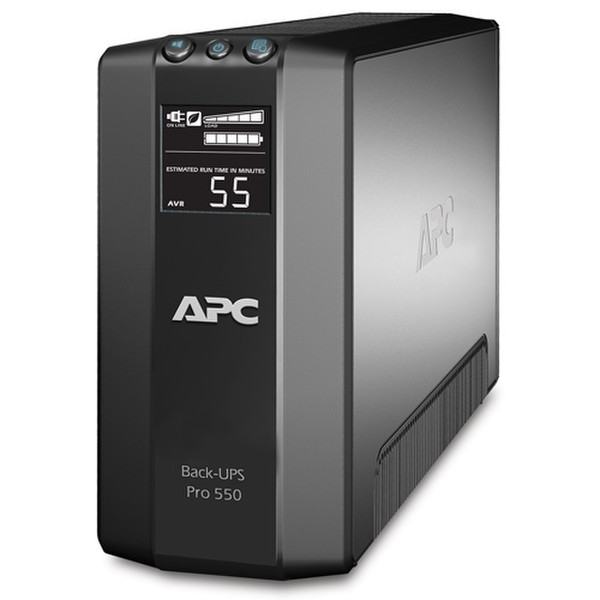APC Back-UPS Pro Интерактивная 550ВА 6розетка(и) Черный источник бесперебойного питания