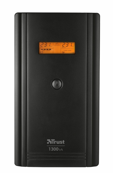Trust AXXON 1300VA Tower Black uninterruptible power supply (UPS)