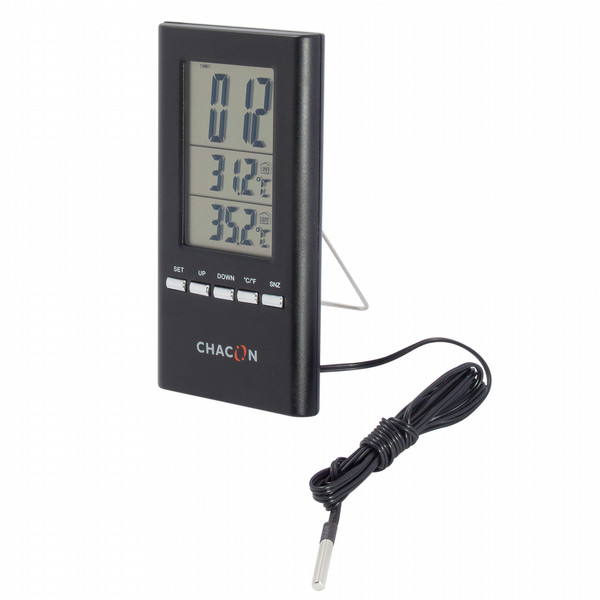 Chacon 54439 Indoor/outdoor Electronic environment thermometer Black