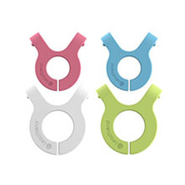 Lead Trend A-Clip Cable holder Blue,Green,Grey,Pink 4pc(s)