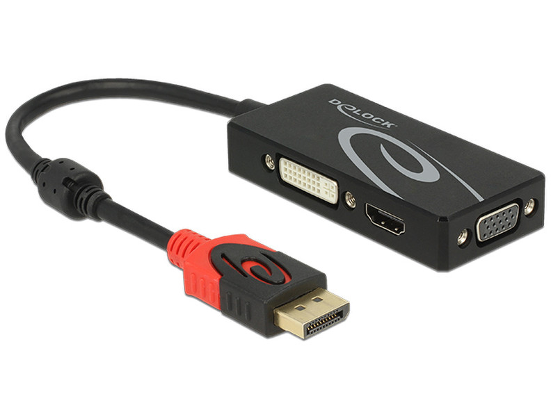 DeLOCK 62902 DisplayPort Schwarz Schnittstellenhub