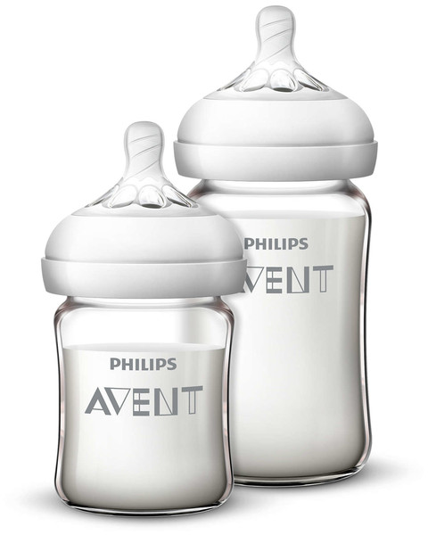 Philips AVENT SCF679/53 Glass Transparent,White feeding bottle