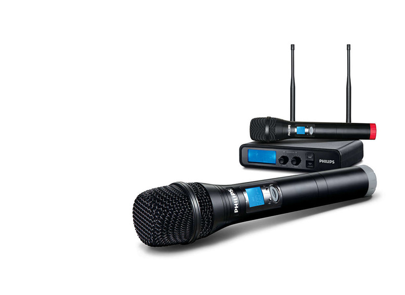 Philips SBCMD310/93 Karaoke microphone Wireless Black microphone