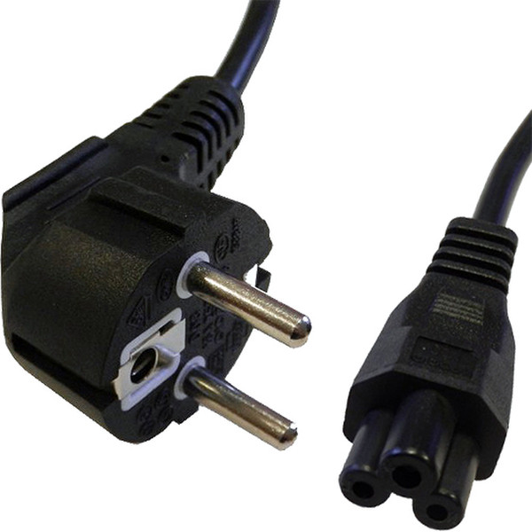Cablenet 42 0552 2m Power plug type F C5 coupler Black power cable