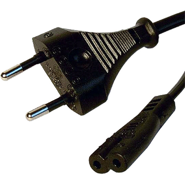 Cablenet 42 0556 2m CEE7/16 C7 coupler Black power cable