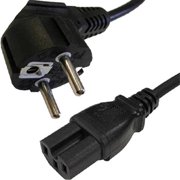Cablenet 42 0562 2.5м Power plug type F Разъем C15 Черный кабель питания