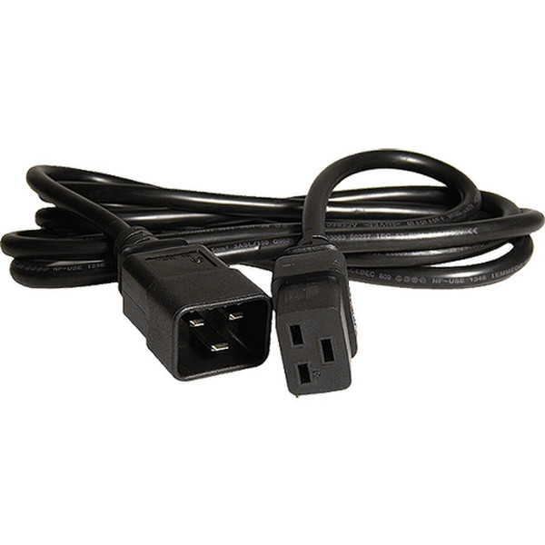 Cablenet 42 0574 0.5m C20 coupler C19 coupler Black power cable