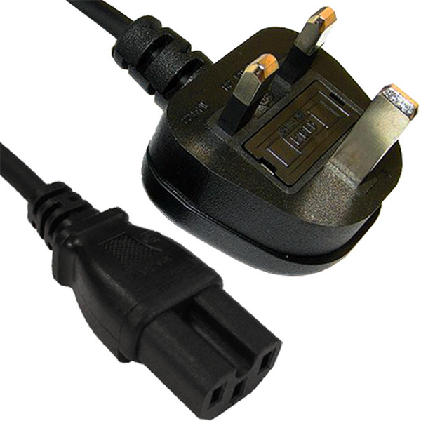 Cablenet 42 0545 2m Power plug type G C15 coupler Black power cable