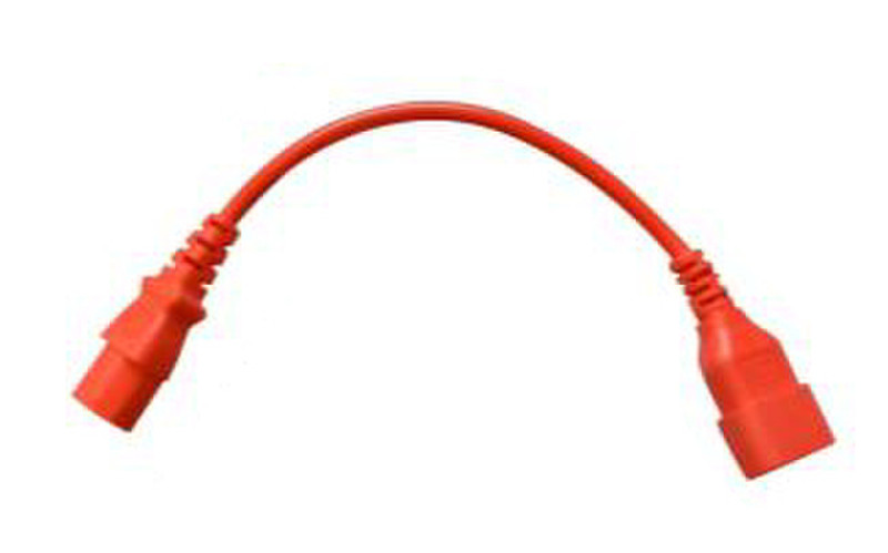 Cablenet 42 2701 1m C14 coupler C13 coupler Red power cable