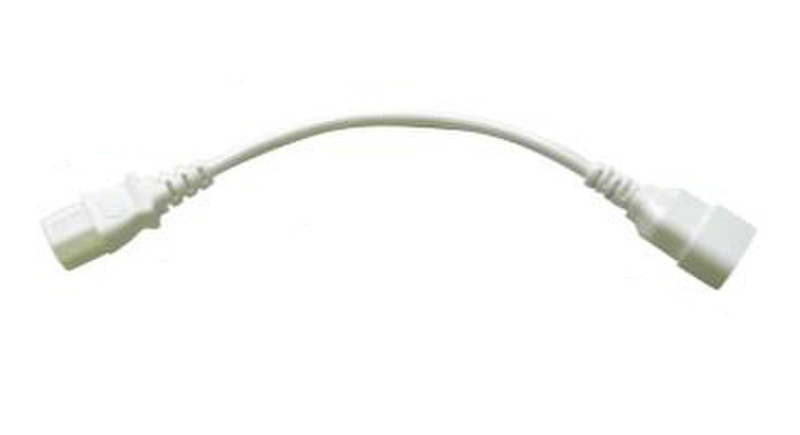 Cablenet 42 2720 0.5m C14-Koppler C13-Koppler Weiß Stromkabel