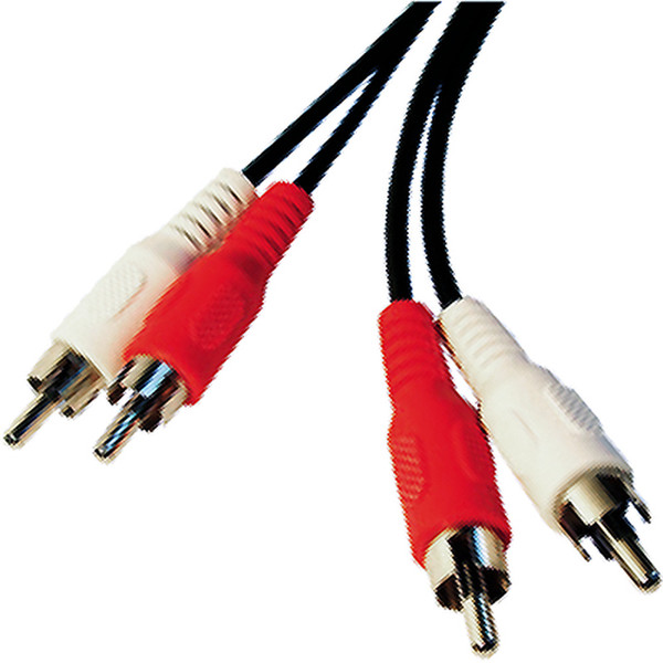Cablenet 3M2RCA 3м RCA RCA Черный, Красный, Белый композитный видео кабель