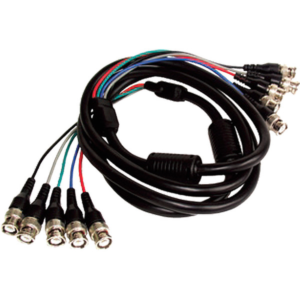 Cablenet SVGA 5xBNC - 5xBNC 2m 5 x BNC 5 x BNC Schwarz Koaxialkabel