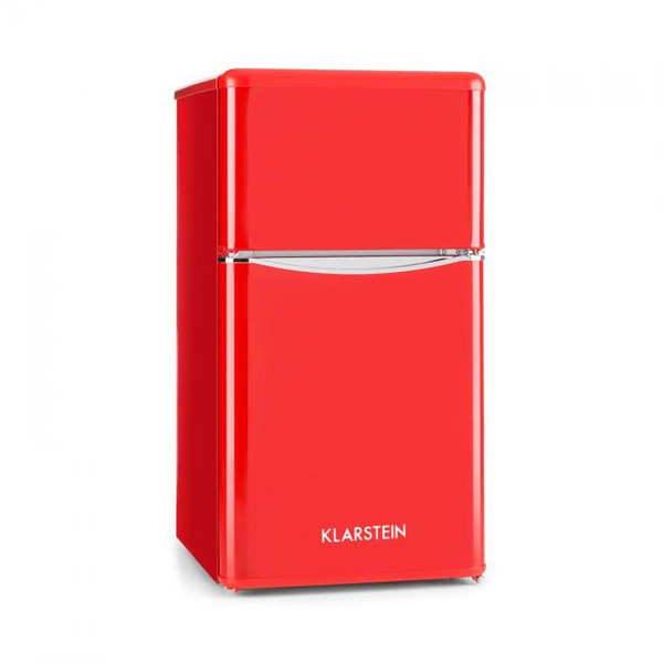 Klarstein 10029332 Freestanding A+ Red fridge-freezer