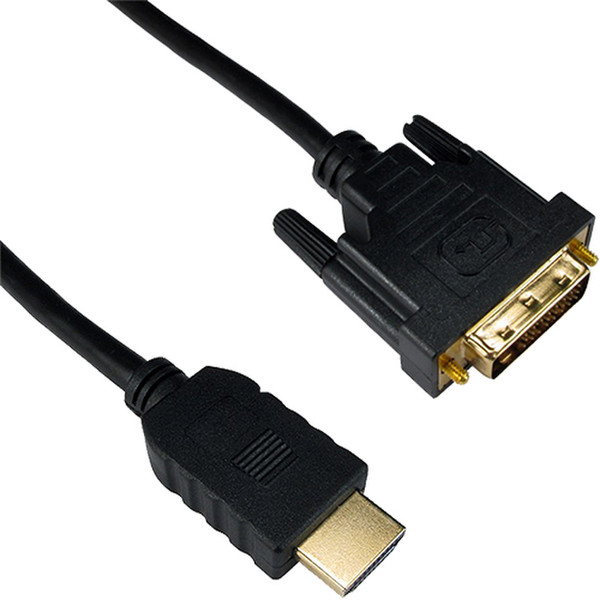 Cablenet HDMI - DVI 2m 2м HDMI DVI-D Черный