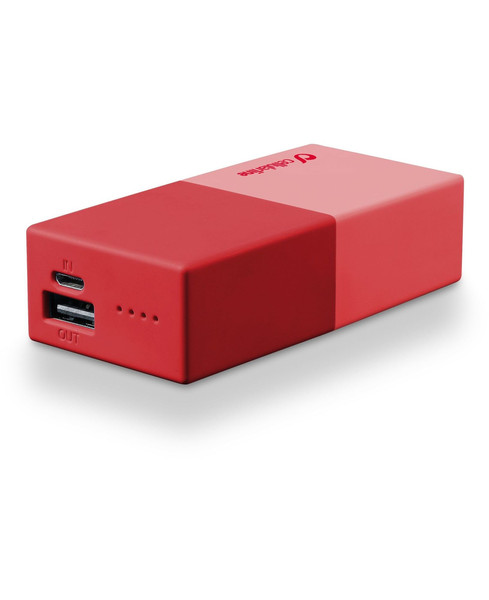 Cellularline FREEPSMART5000P Литиевая 5000мА·ч Розовый, Красный внешний аккумулятор