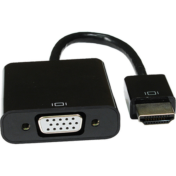 Cablenet 24 0209 HDMI VGA (D-Sub) + 3,5 мм Черный адаптер для видео кабеля