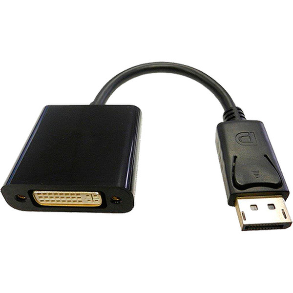 Cablenet 24 0205 0.2m DisplayPort DVI Schwarz Videokabel-Adapter