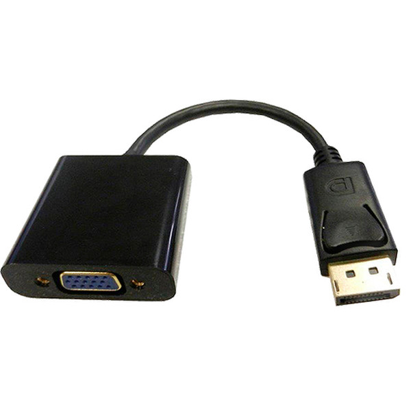 Cablenet 24 0204 0.2m DisplayPort VGA (D-Sub) Schwarz Videokabel-Adapter