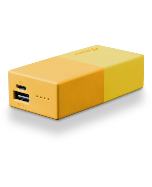 Cellularline FREEPSMART5000Y Литиевая 5000мА·ч Оранжевый, Желтый внешний аккумулятор