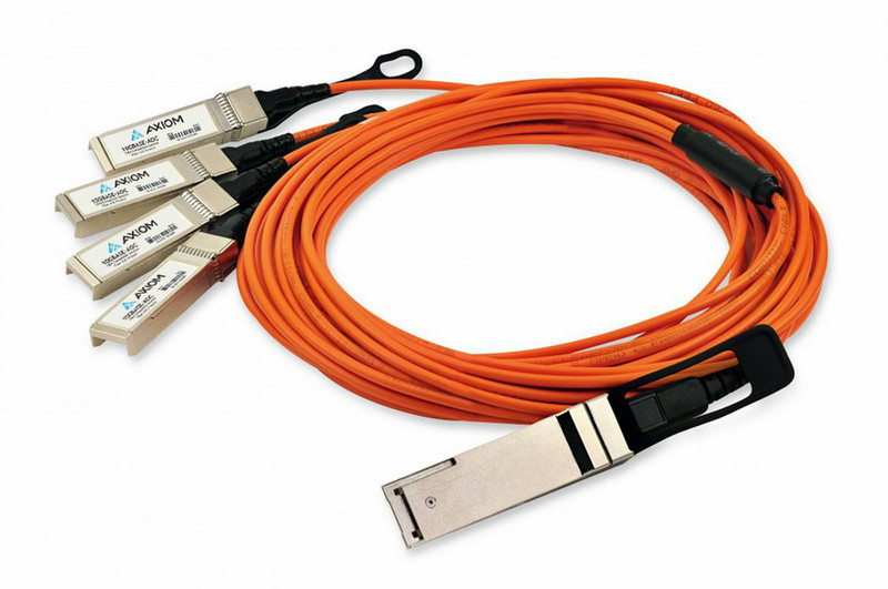 Axiom 2m, QSFP+/4xSFP 2м QSFP+ 4xSFP+ Оранжевый InfiniBand кабель