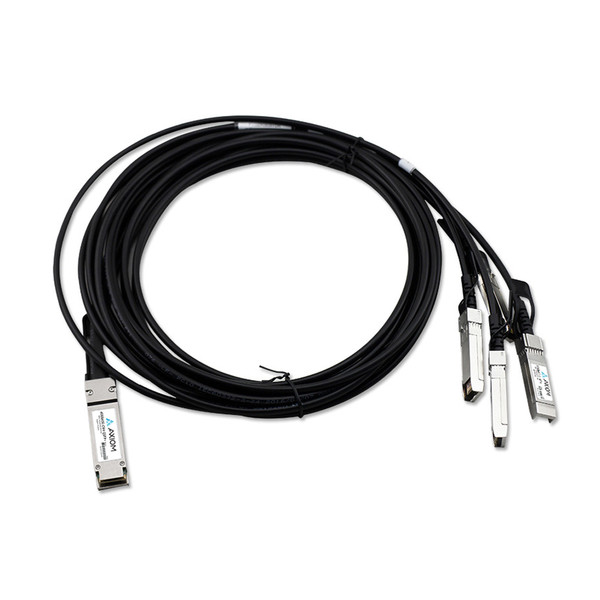 Axiom 0.5m, QSFP+/4xSFP+ 0.5м QSFP+ 4xSFP+ Черный InfiniBand кабель