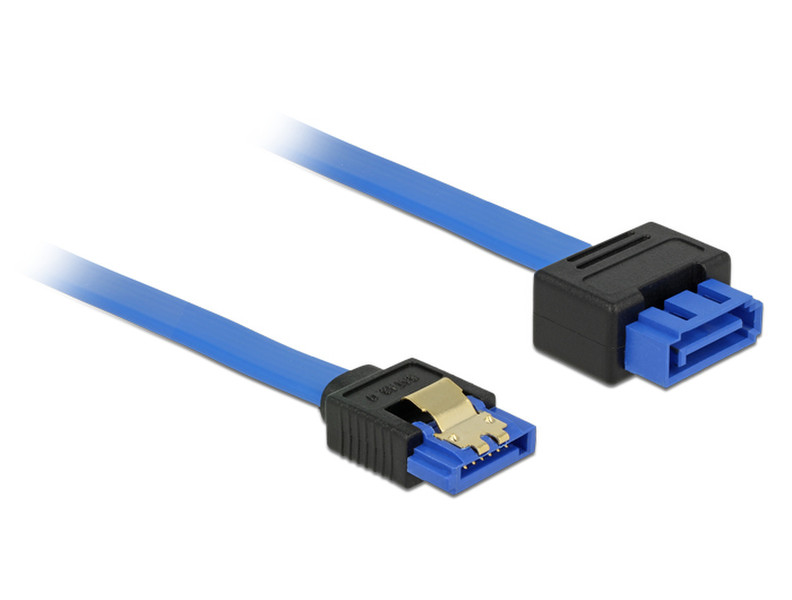 DeLOCK 0.7m, 2xSATAIII 0.7m SATA 7-pin SATA 7-pin Blue SATA cable