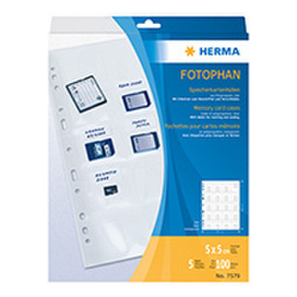 HERMA 7579 Transparent memory card case