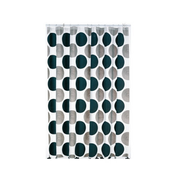 Kela Lamara Ring Polyethylene-vinyl acetate (PEVA) Black,Grey,White shower curtain