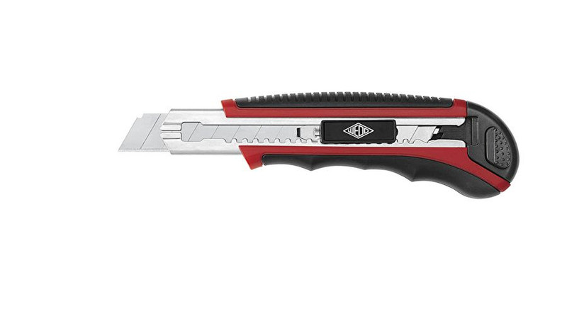 Wedo 78 4018 Черный, Красный, Нержавеющая сталь Нож с отломным лезвием хозяйственный нож