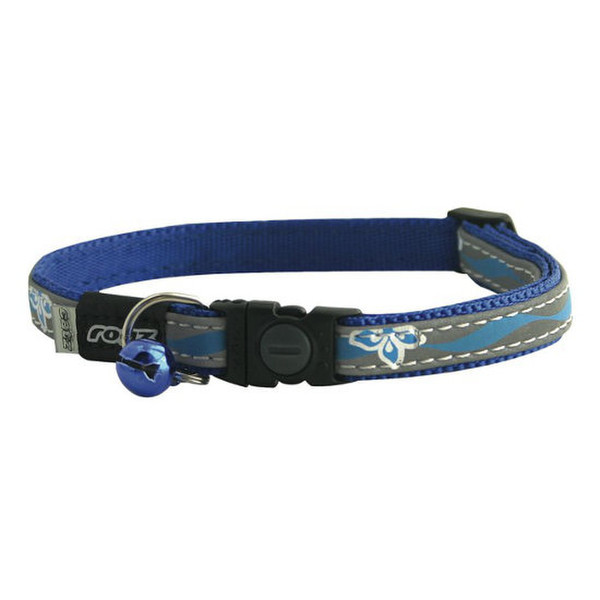 Rogz NightCat Blue,Grey Polyurethane Cat Standard collar pet collar