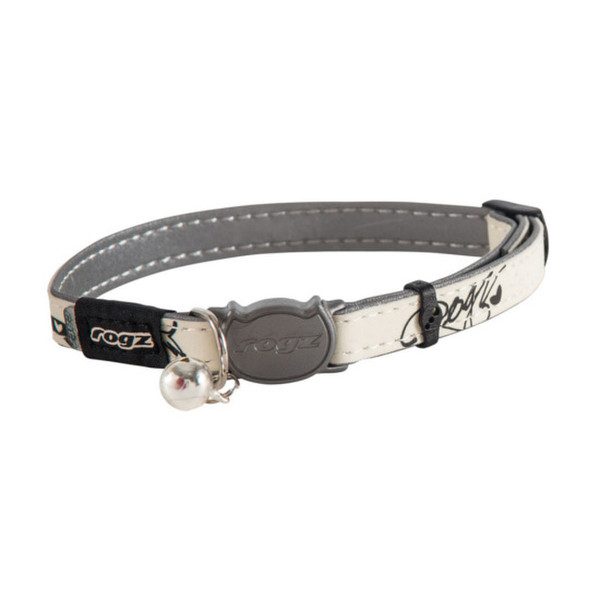 Rogz GlowCat Grau, Weiß Katze Standard collar Halsband für Haustiere